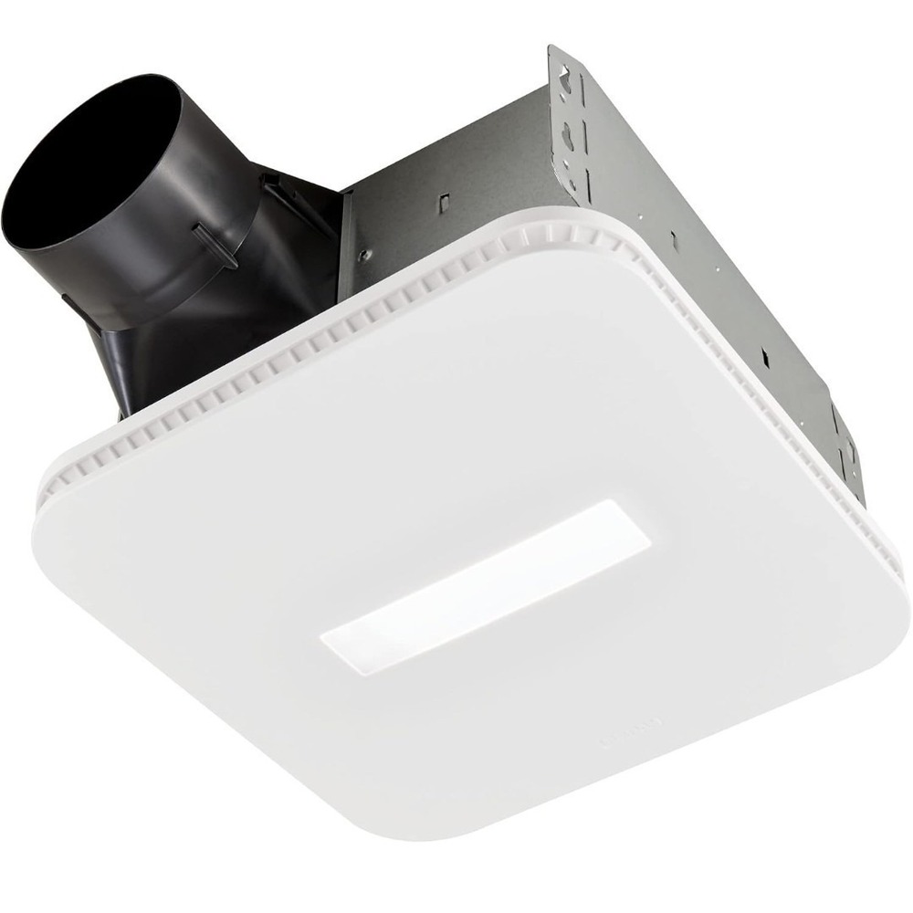 Broan-NuTone AE80LK Bathroom Exhaust Fan LED Light 80 CFM 0.7 Sones White